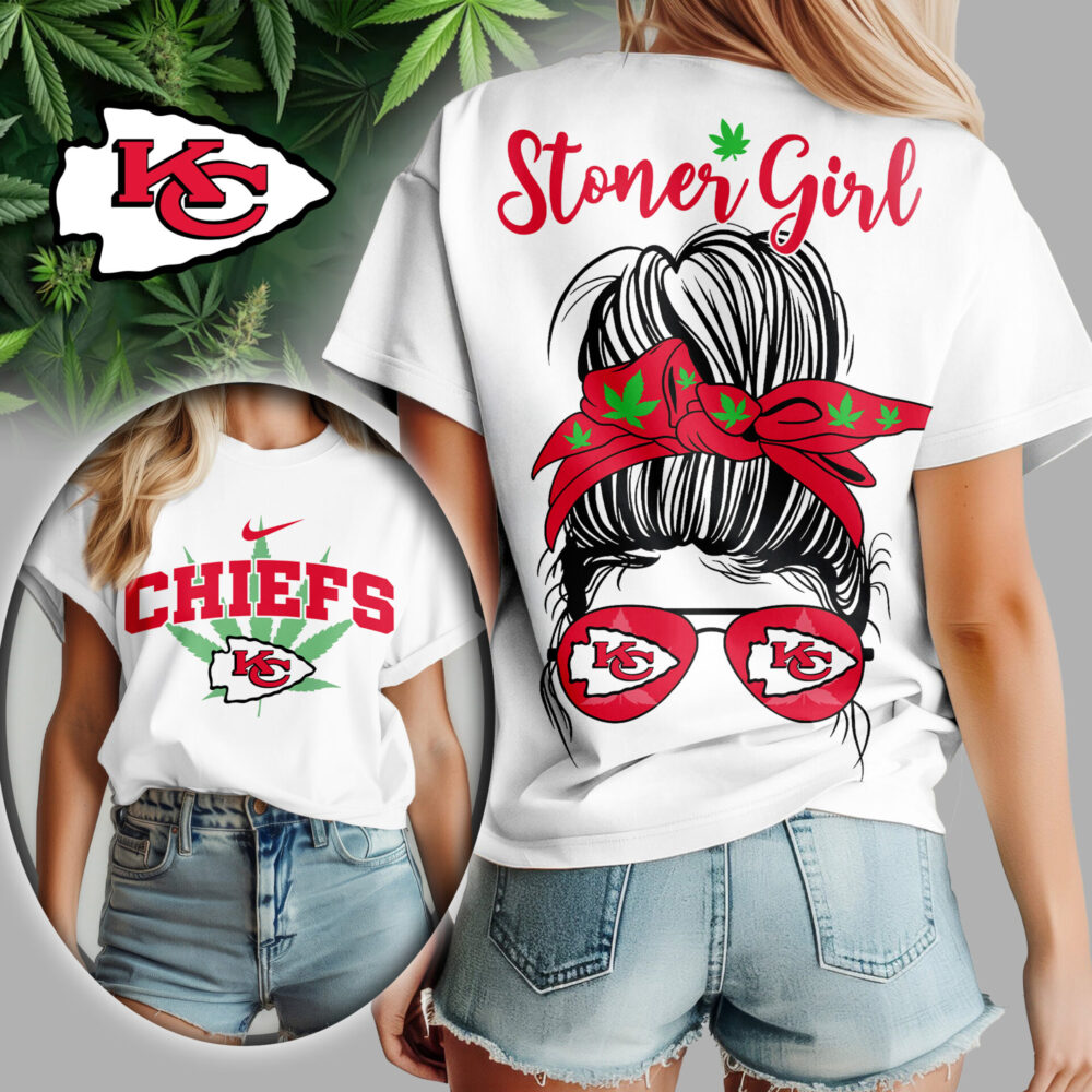 Kansas City Chiefs | Premium NFL Stoner Girl Women Shirt TD