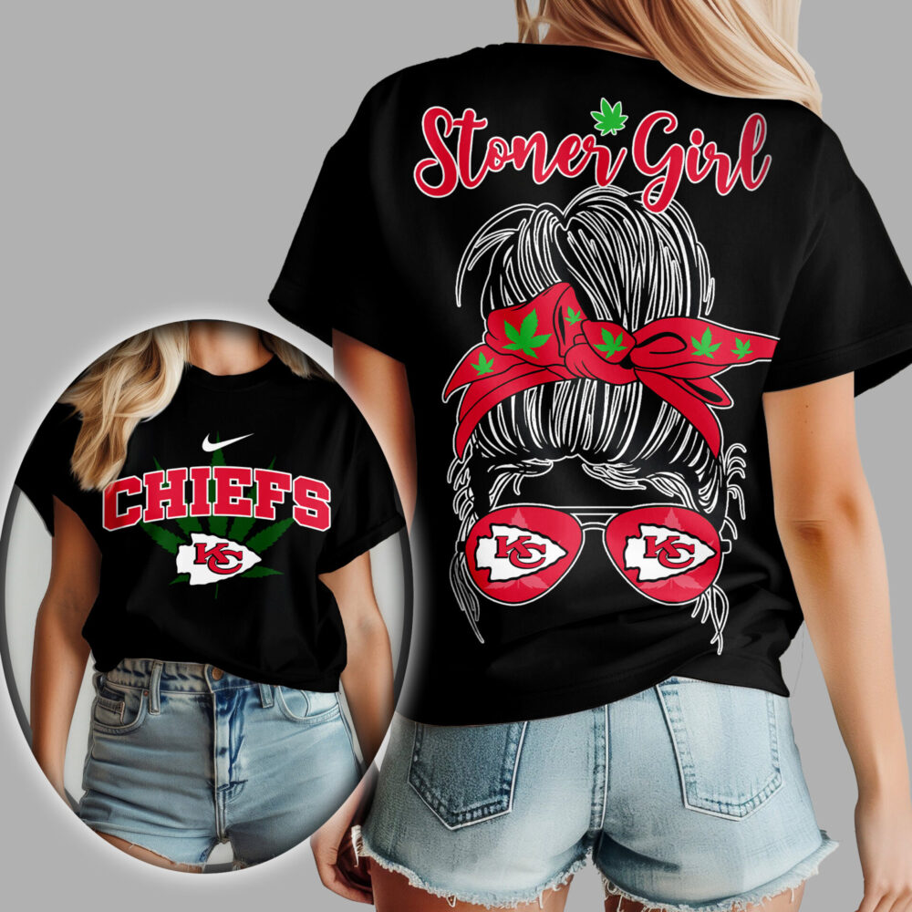 Kansas City Chiefs | Premium NFL Stoner Girl Women Shirt TD