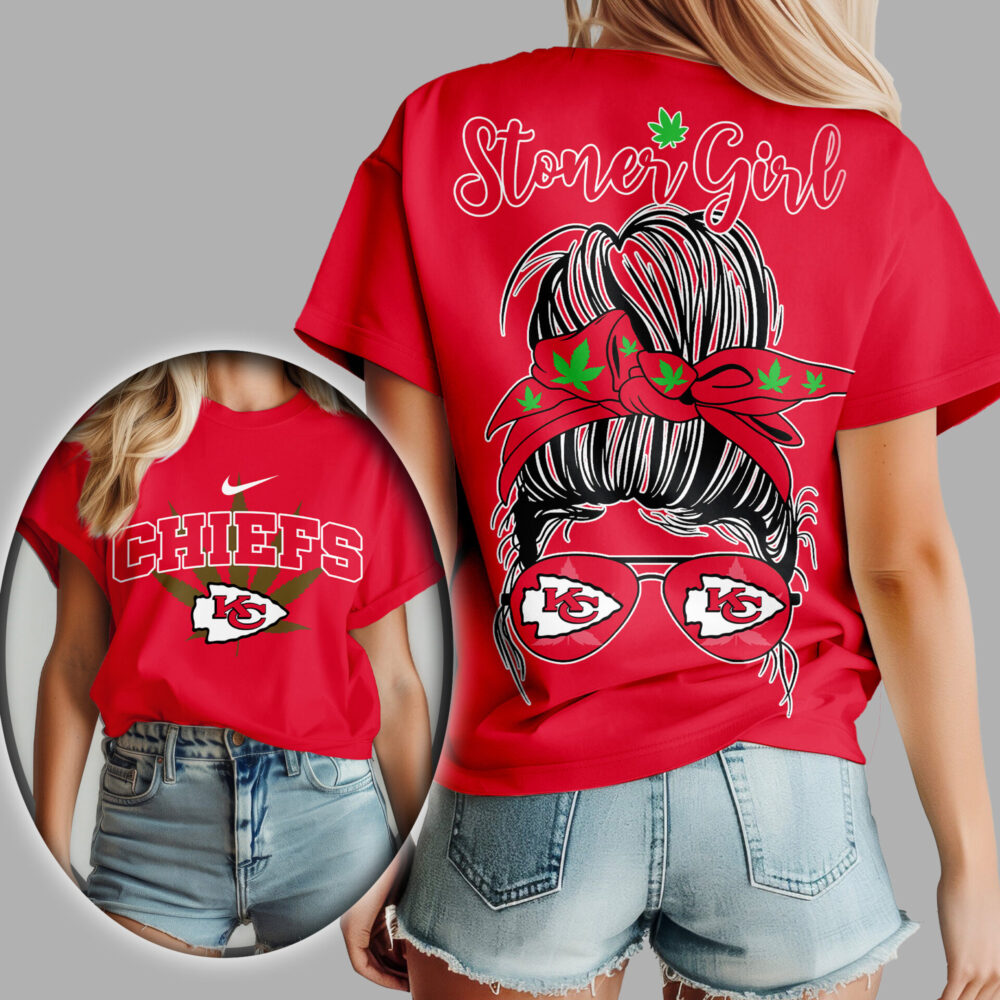 Kansas City Chiefs | Premium NFL Stoner Girl Women Shirt TD