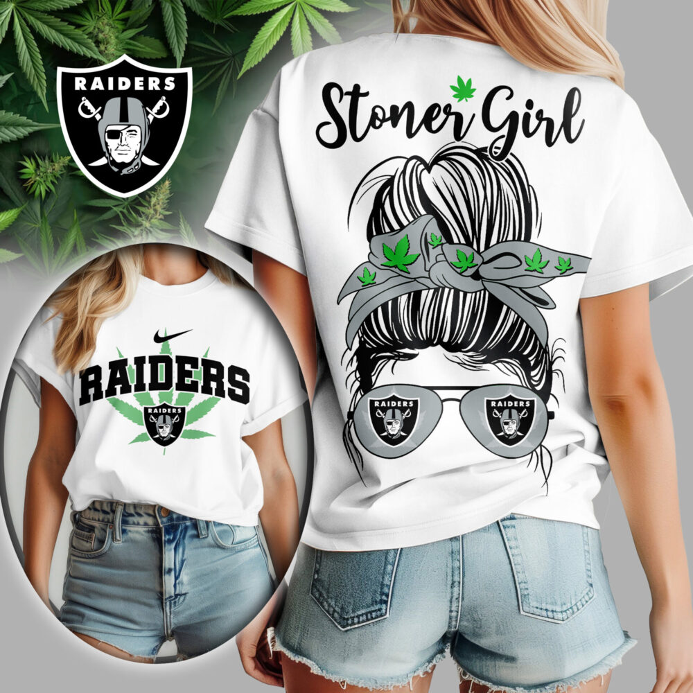 Las Vegas Raiders | Premium NFL Stoner Girl Women Shirt TD