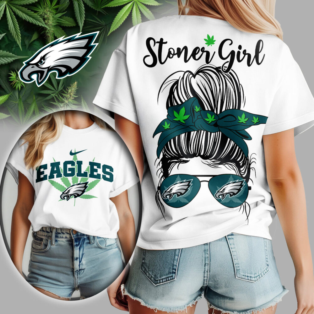 Philadelphia Eagles | Premium NFL Stoner Girl Women Shirt TD