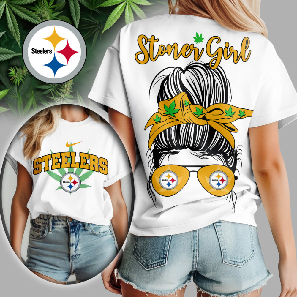 Pittsburgh Steelers | Premium NFL Stoner Girl Women Shirt TD
