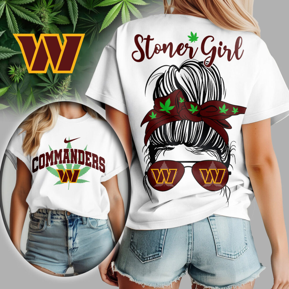 Washington Commanders | Premium NFL Stoner Girl Women Shirt TD