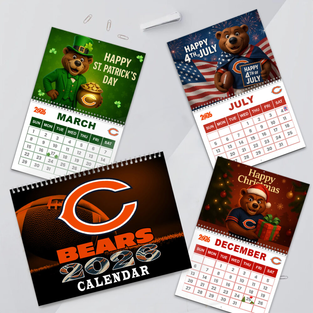 Chicago Bears | Premium NFL 2026 Wall Calendar