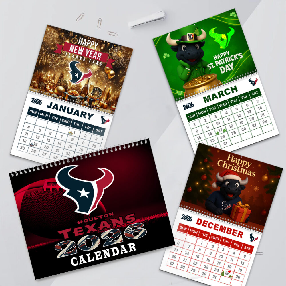 Houston Texans | Premium NFL 2026 Wall Calendar
