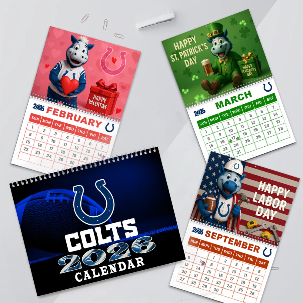 Indianapolis Colts | Premium NFL 2026 Wall Calendar