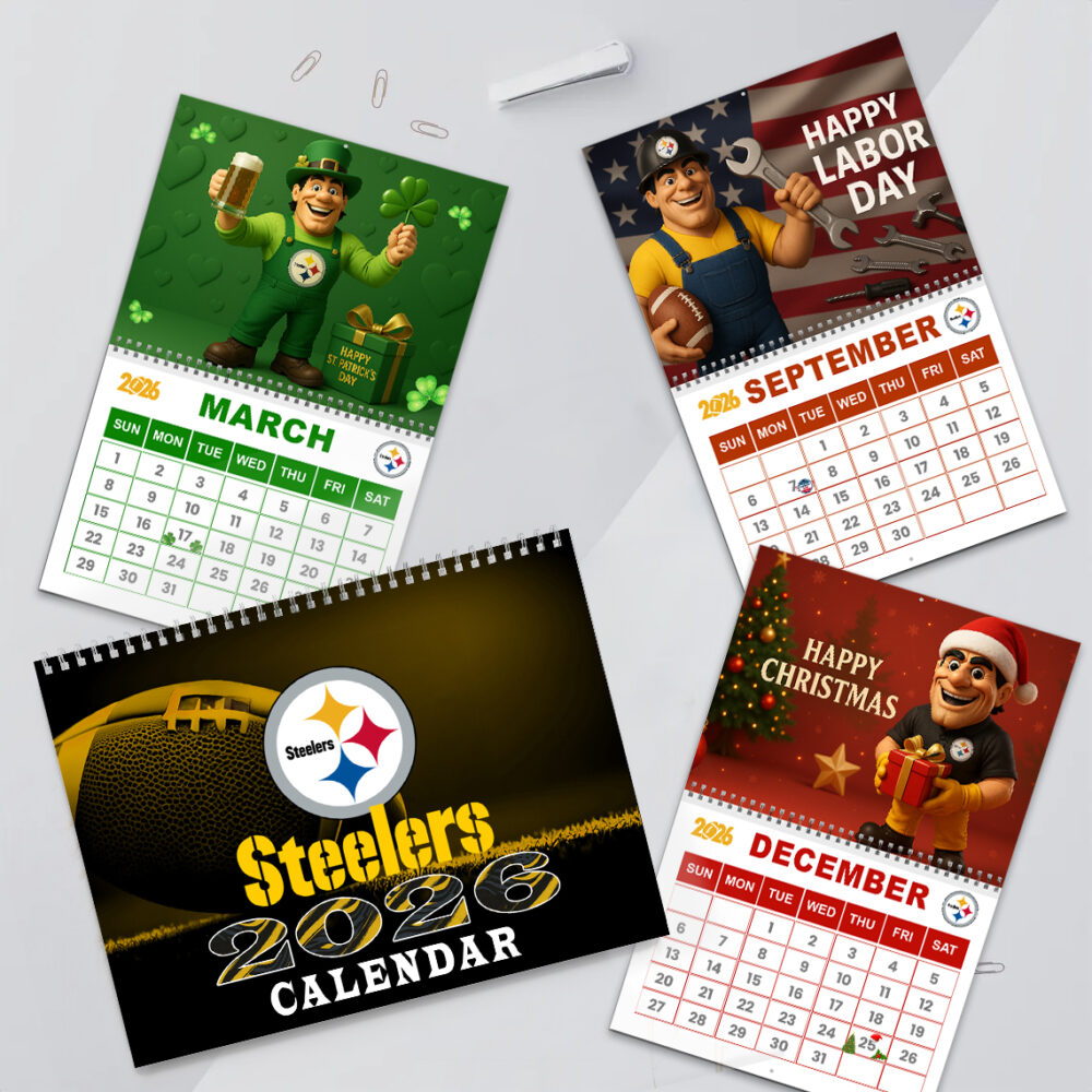 Pittsburgh Steelers | Premium NFL 2026 Wall Calendar