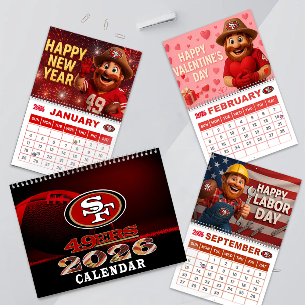 San Francisco 49ers | Premium NFL 2026 Wall Calendar