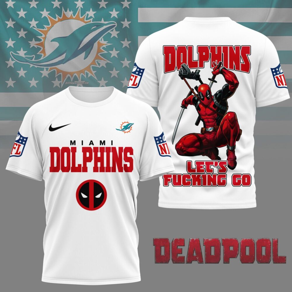 Miami Dolphins | Premium NFL Deadpool Fan 3D Shirt NY