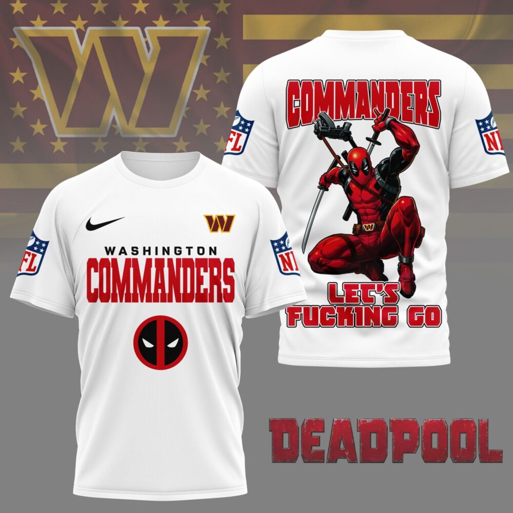 Washington Commanders | Premium NFL Deadpool Fan 3D Shirt NY