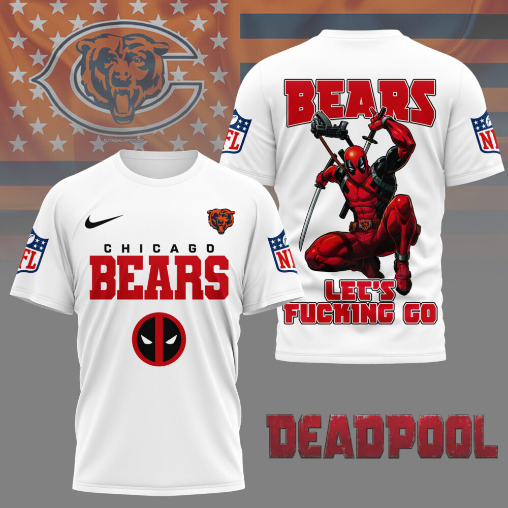 Chicago Bears | Premium NFL Deadpool Fan 3D Shirt NY