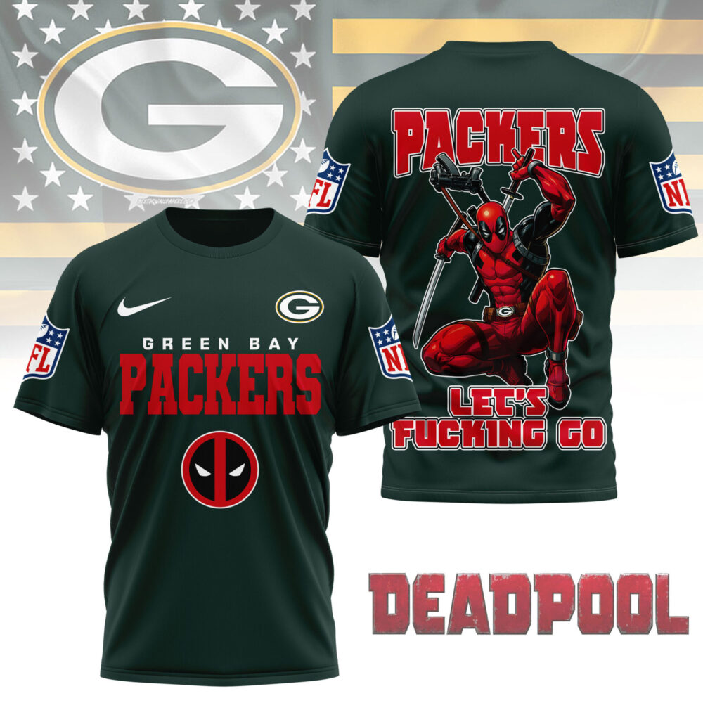 Green Bay Packers | Premium NFL Deadpool Fan 3D Shirt NY