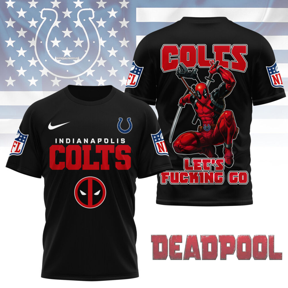 Indianapolis Colts | Premium NFL Deadpool Fan 3D Shirt NY