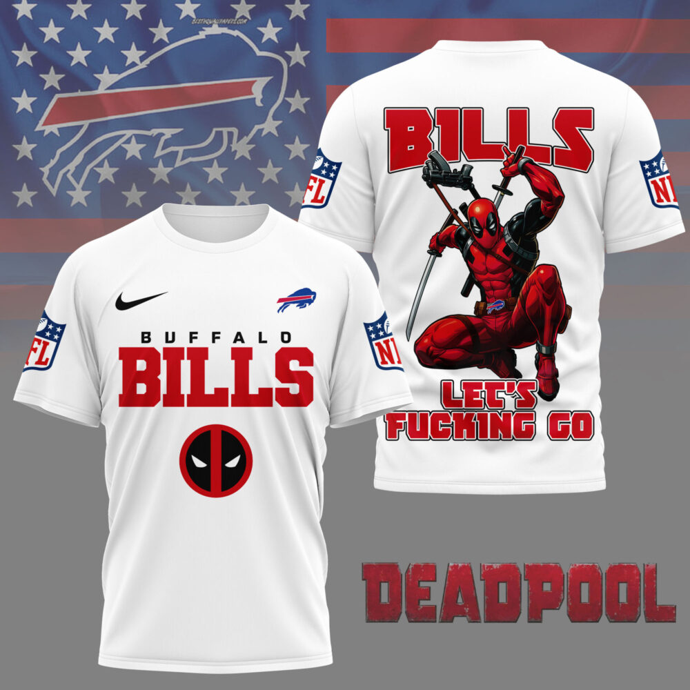 Buffalo Bills | Premium NFL Deadpool Fan 3D Shirt NY