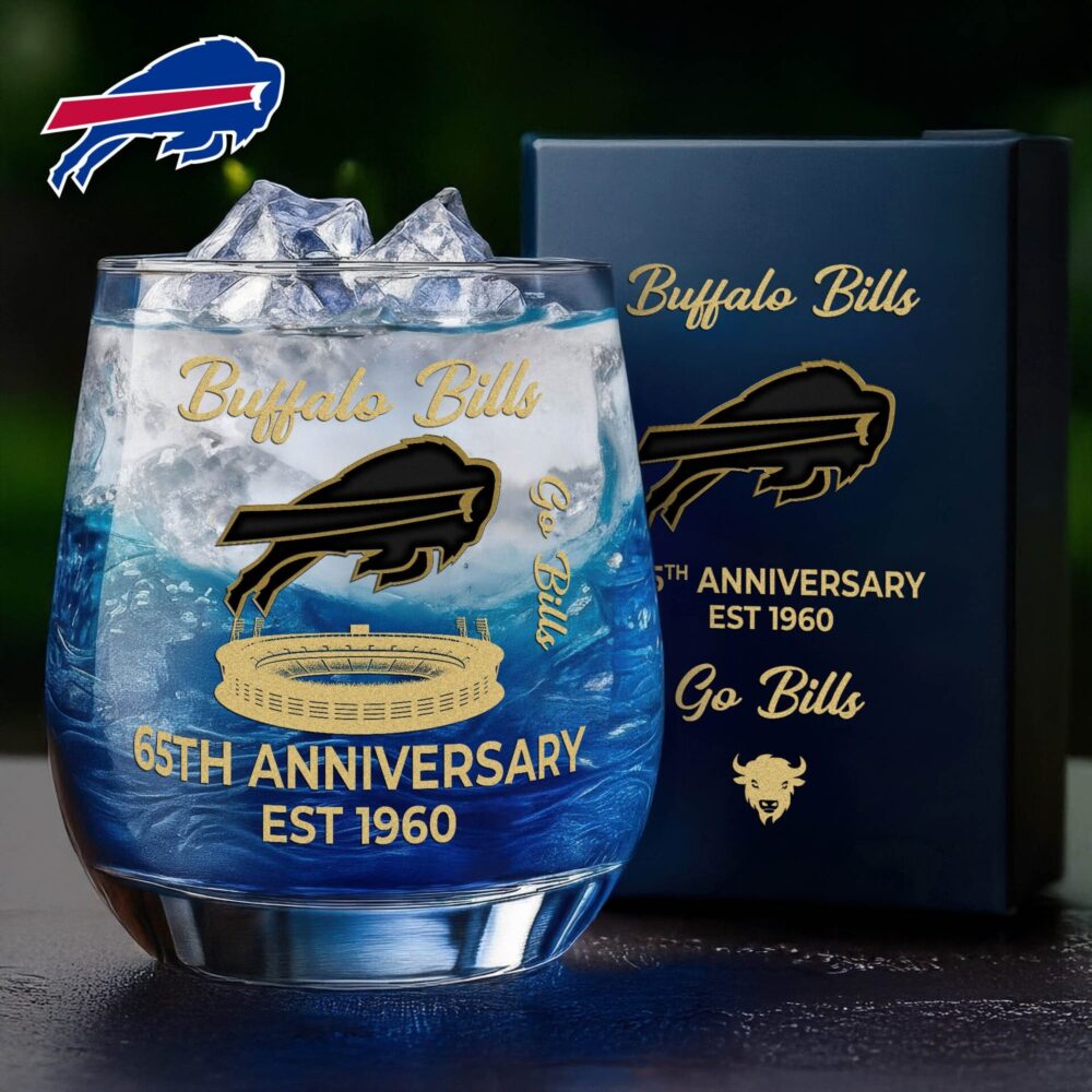 Buffalo Bills | Premium NFL Legacy Celebration Whiskey Glass NY