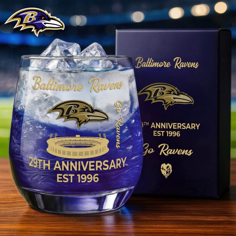 Baltimore Ravens | Premium NFL Legacy Celebration Whiskey Glass NY