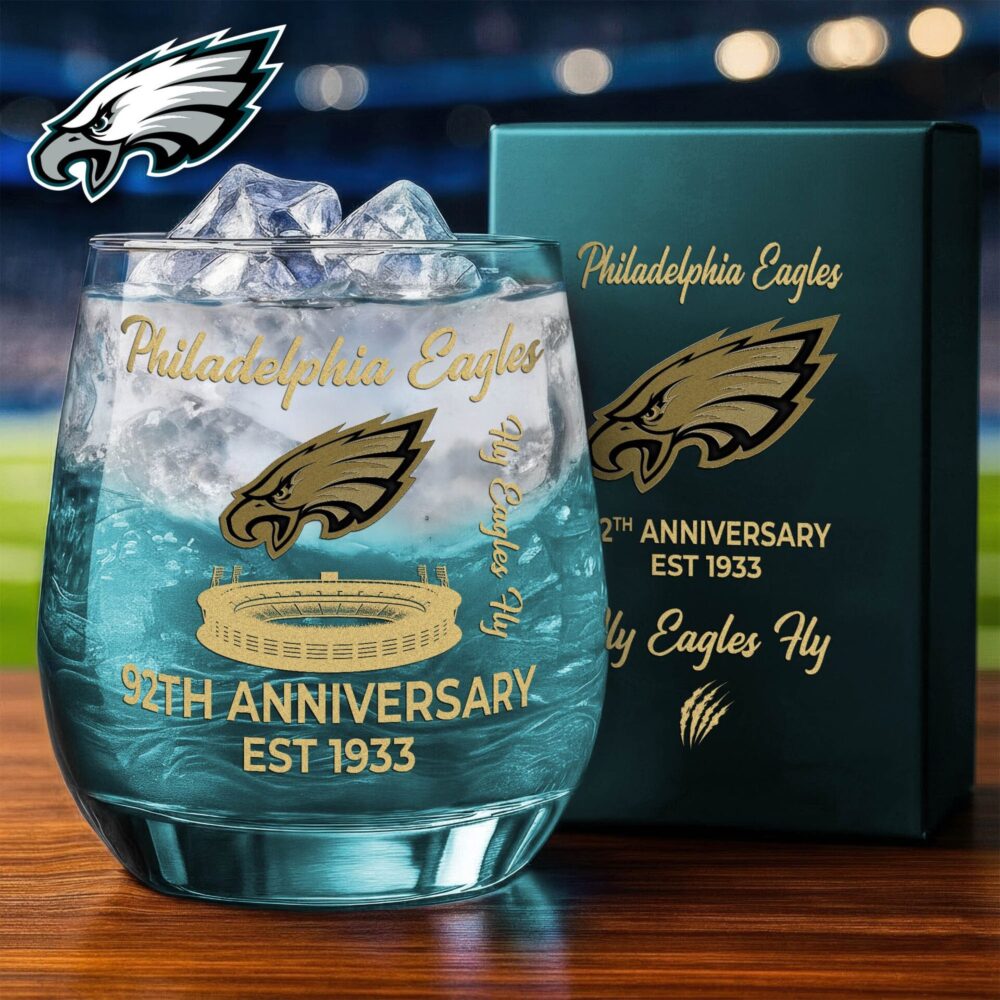 Philadelphia Eagles | Premium NFL Legacy Celebration Whiskey Glass NY