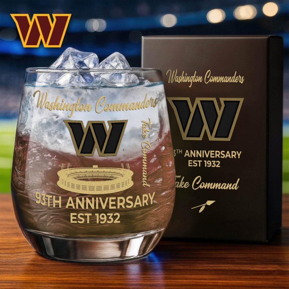 Washington Commanders | Premium NFL Legacy Celebration Whiskey Glass NY