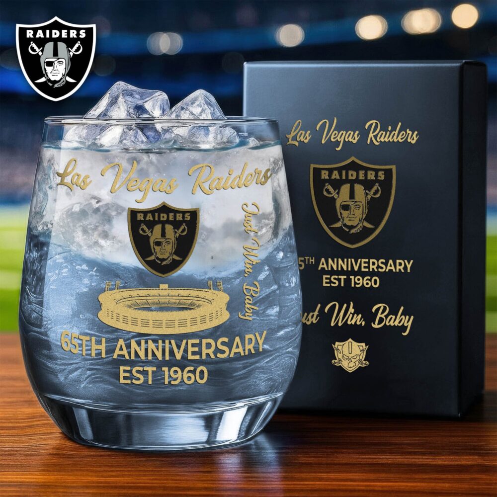 Las Vegas Raiders | Premium NFL Legacy Celebration Whiskey Glass NY