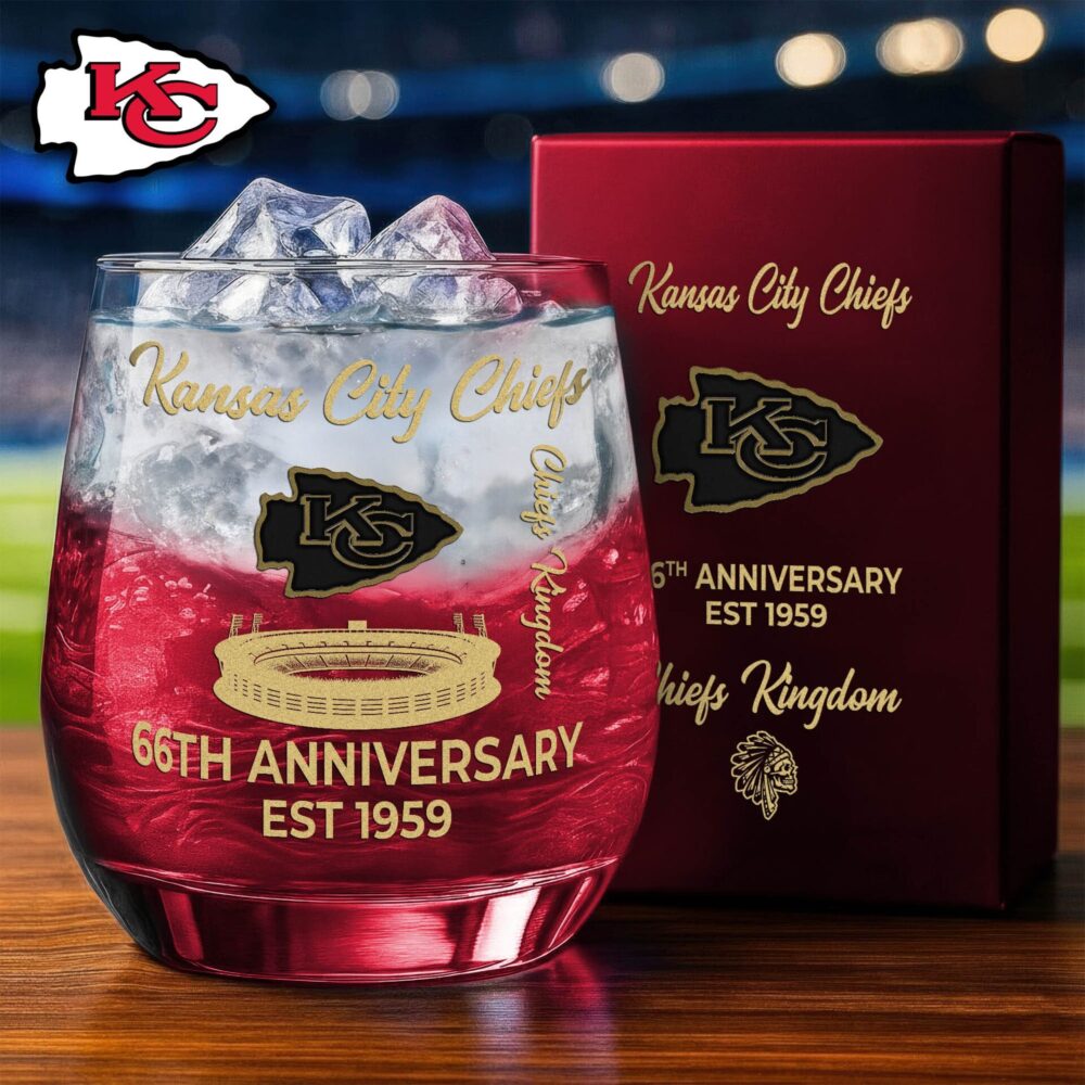 Kansas City Chiefs | Premium NFL Legacy Celebration Whiskey Glass NY