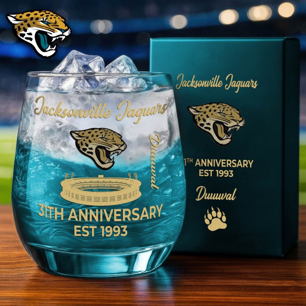 Jacksonville Jaguars | Premium NFL Legacy Celebration Whiskey Glass NY