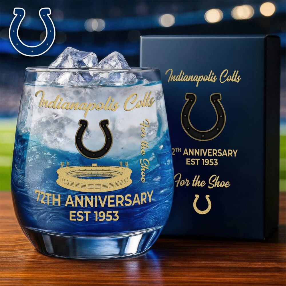 Indianapolis Colts | Premium NFL Legacy Celebration Whiskey Glass NY