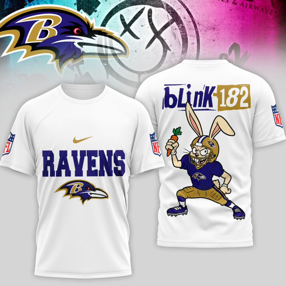 Baltimore Ravens | Premium NFL Blink-182 3D Shirt TD
