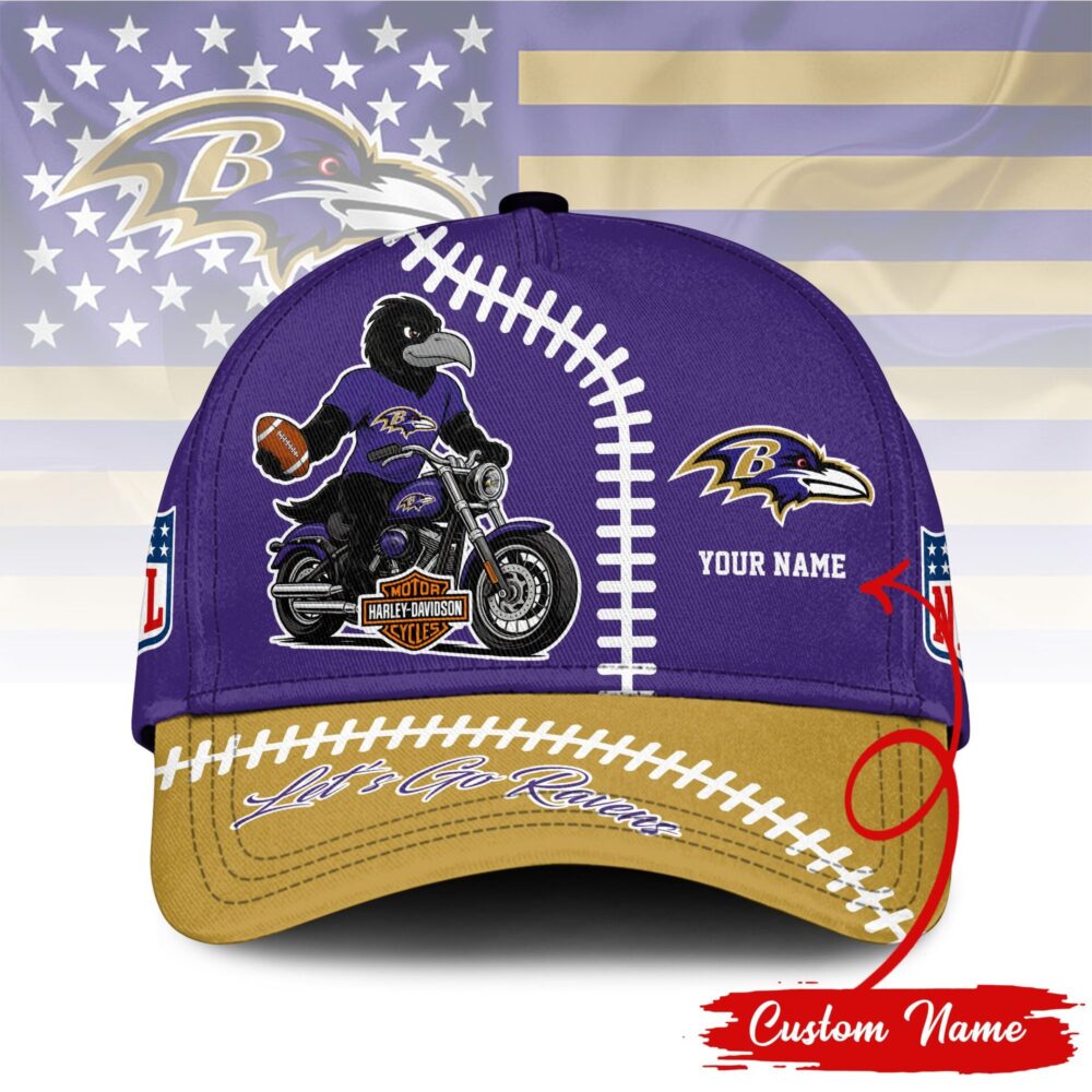 Baltimore Ravens | Premium NFL Harley Davidson Cap NY