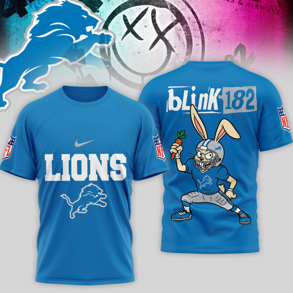 Detroit Lions | Premium NFL Blink-182 3D Shirt TD