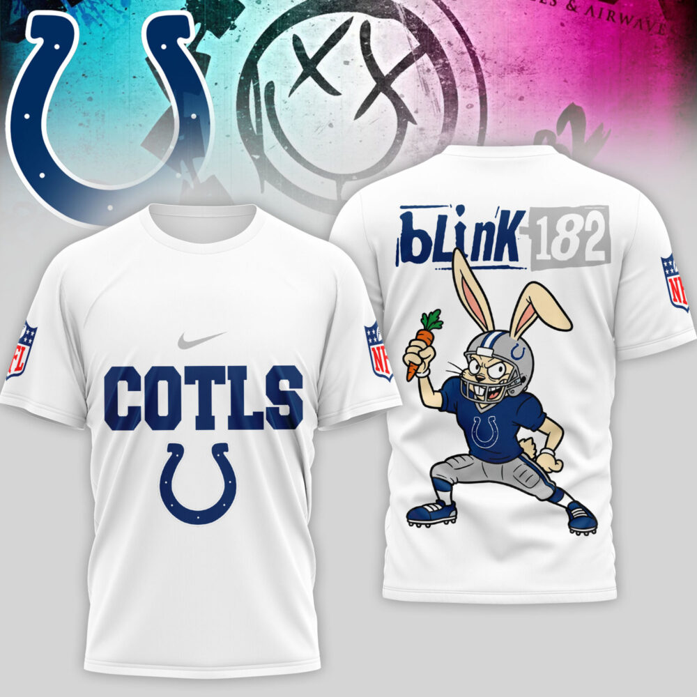 Indianapolis Colts | Premium NFL Blink-182 3D Shirt TD