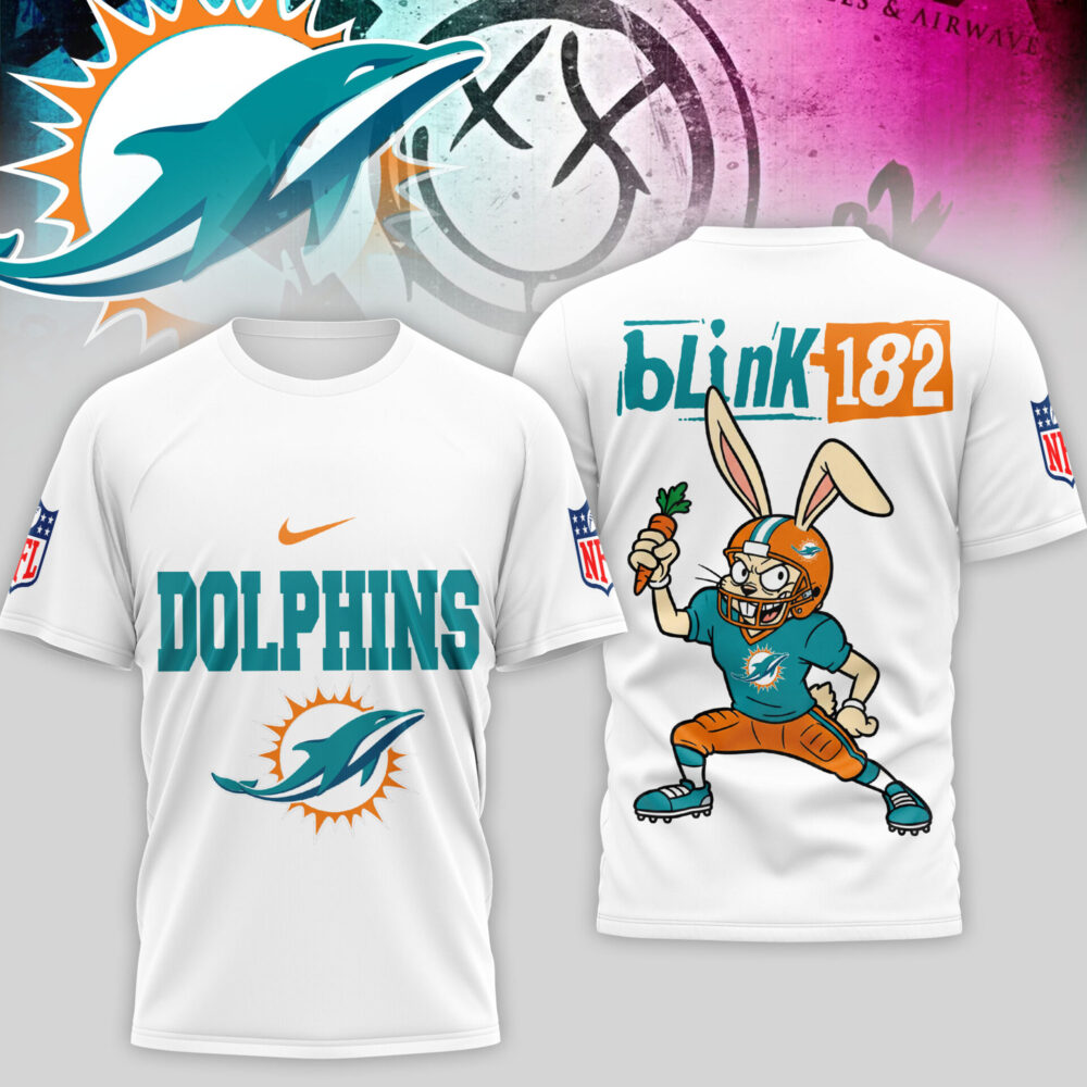 Miami Dolphins | Premium NFL Blink-182 3D Shirt TD
