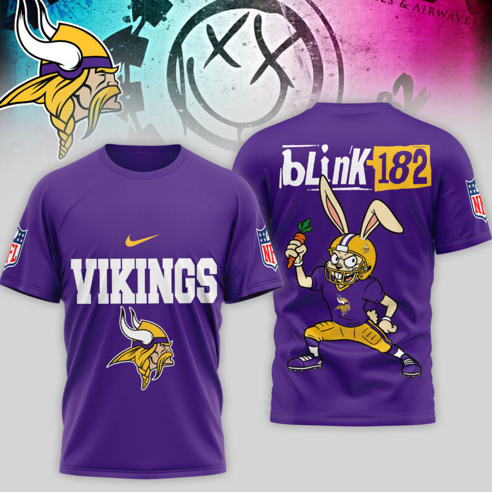 Minnesota Vikings | Premium NFL Blink-182 3D Shirt TD