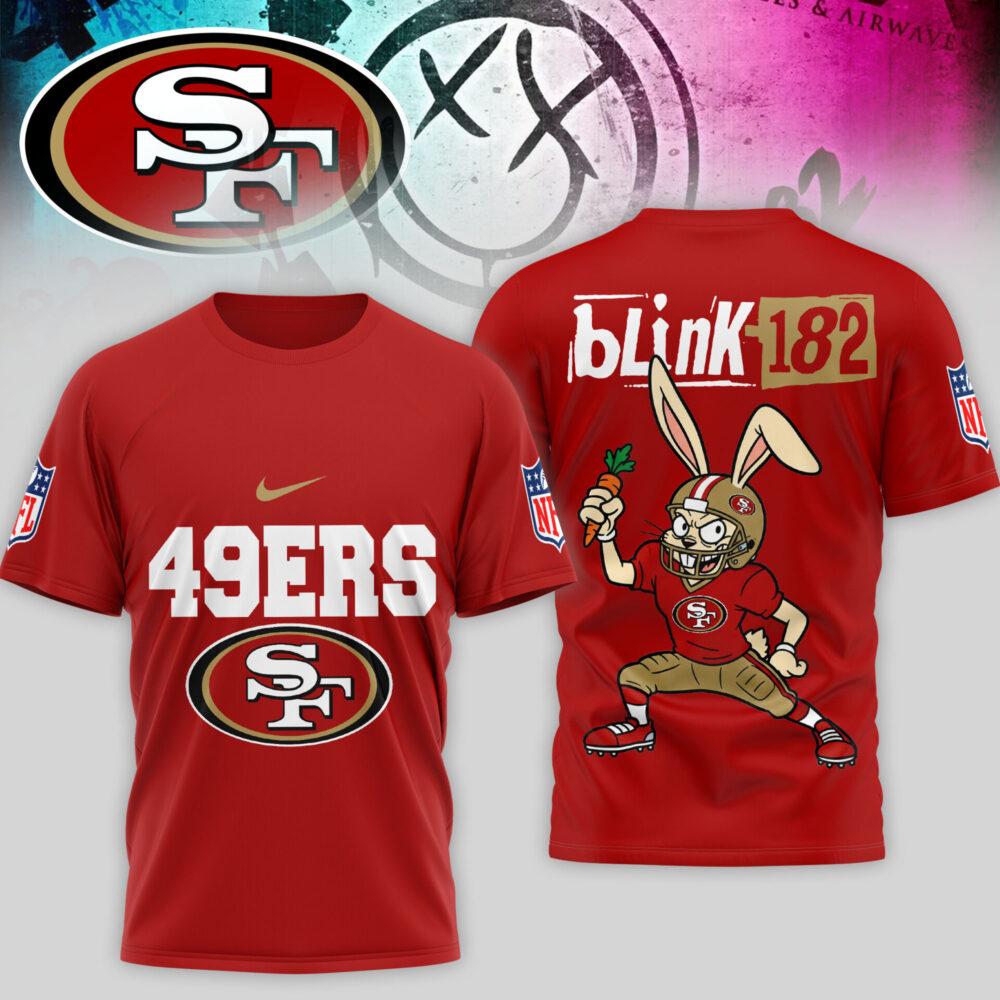 San Francisco 49ers | Premium NFL Blink-182 3D Shirt TD