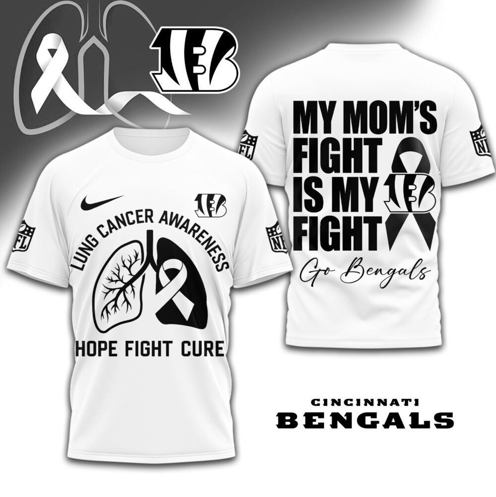 Cincinnati Bengals | Premium NFL Lung Cancer 3D Shirt TD