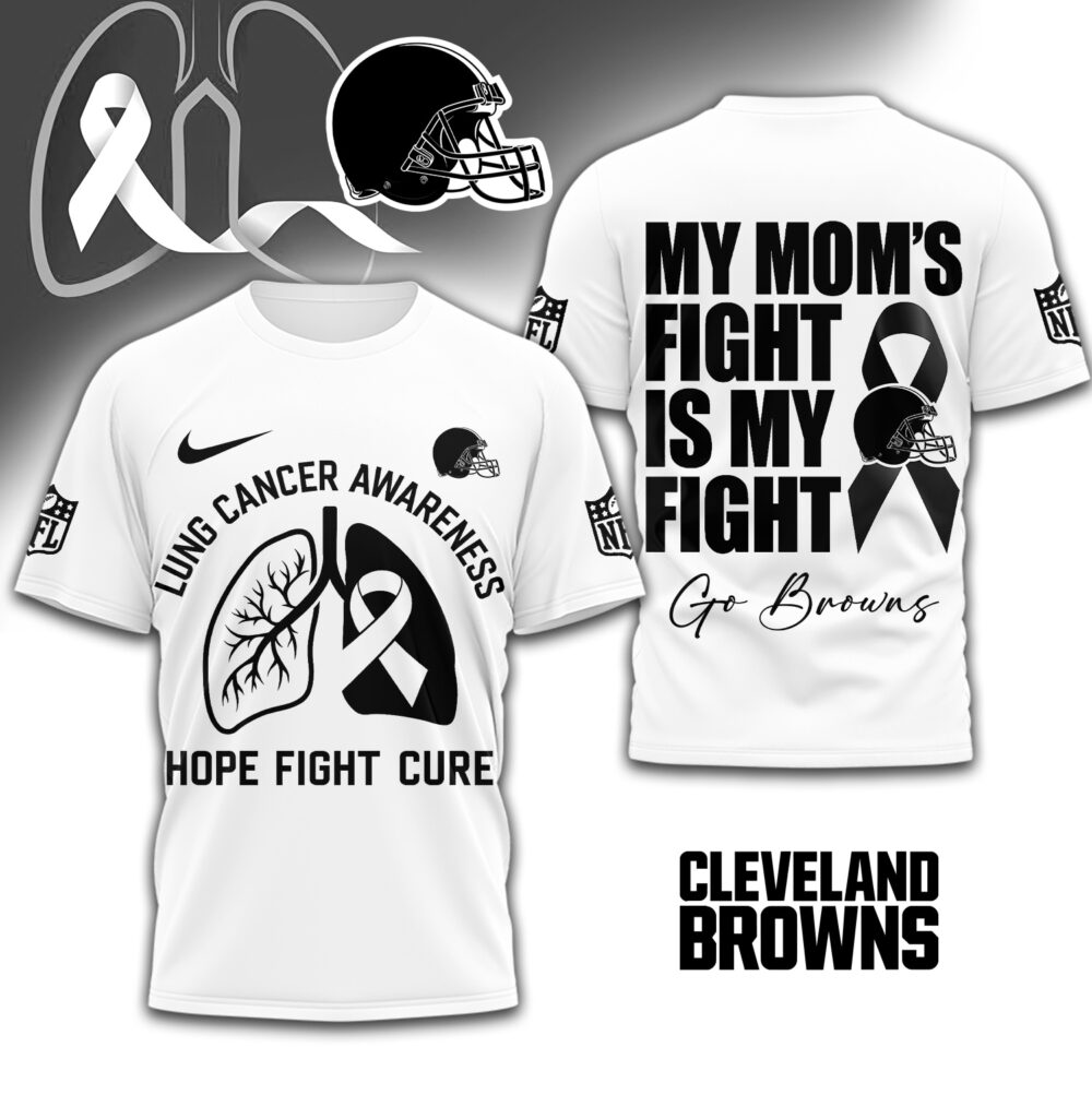 Cleveland Browns | Premium NFL Lung Cancer 3D Shirt TD