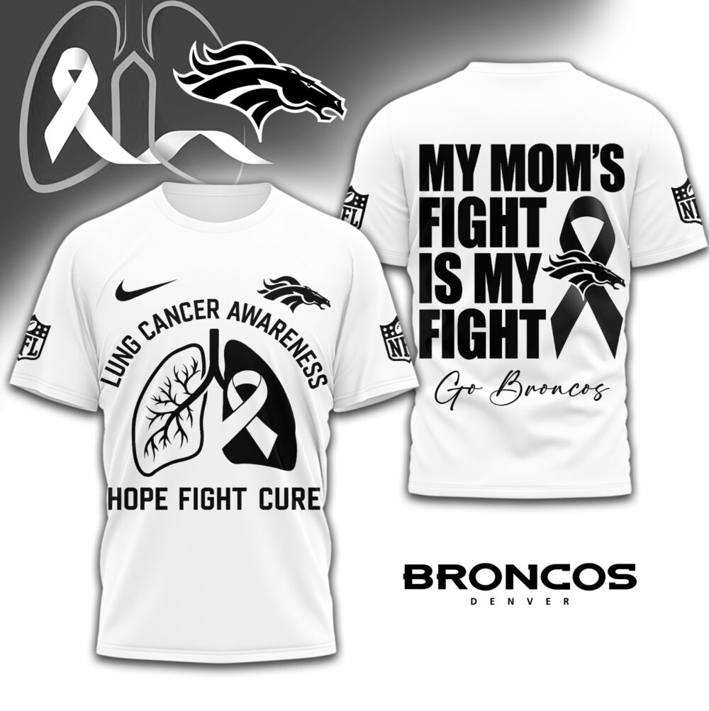 Denver Broncos | Premium NFL Lung Cancer 3D Shirt TD