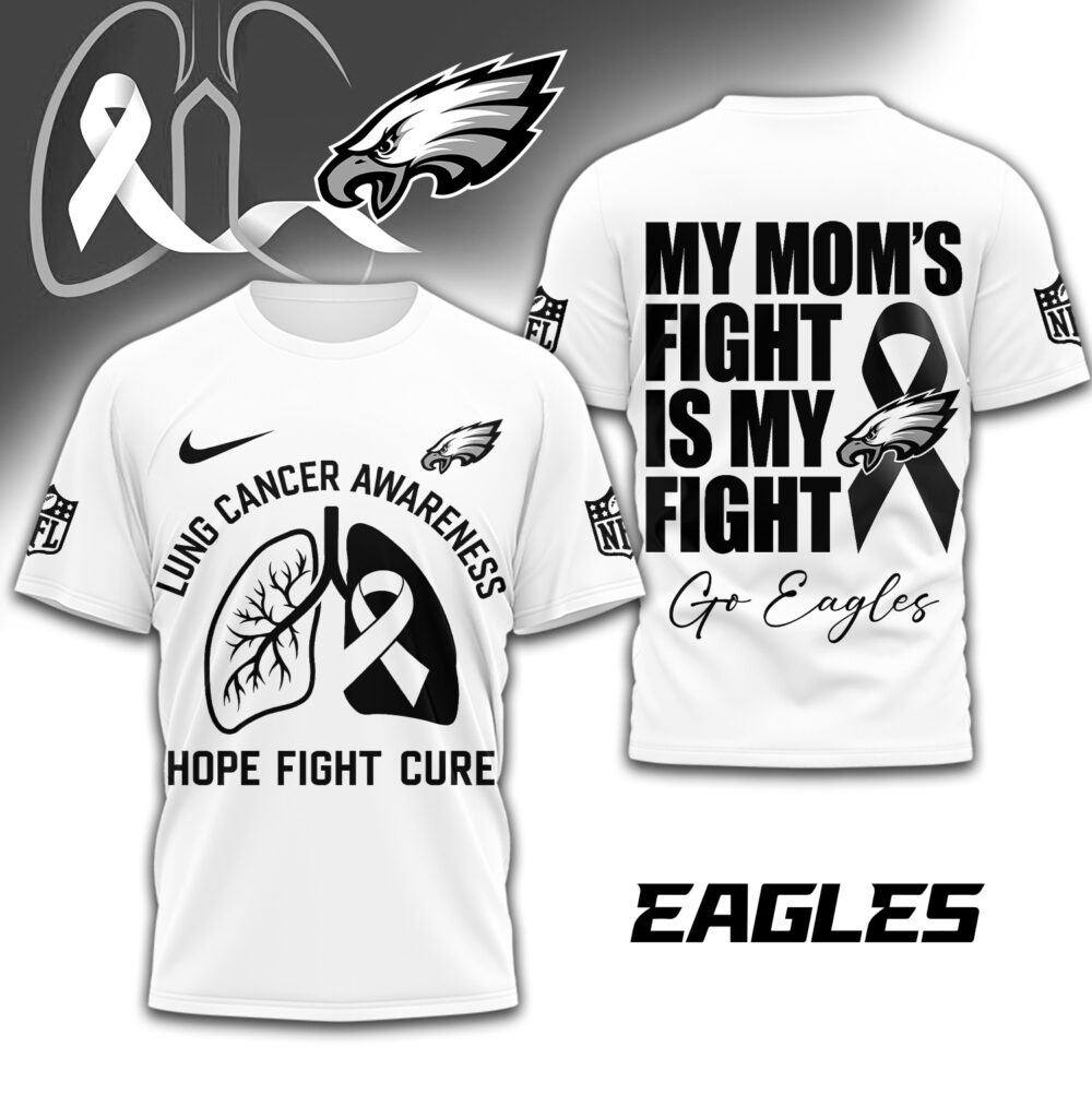 Philadelphia Eagles | Premium NFL Lung Cancer 3D Shirt TD