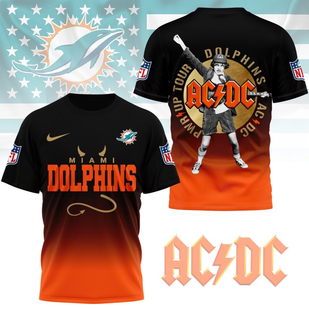 Miami Dolphins | Premium ACDC Fan 3D Shirt NY