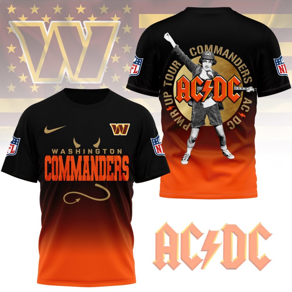 Washington Commanders | Premium ACDC Fan 3D Shirt NY