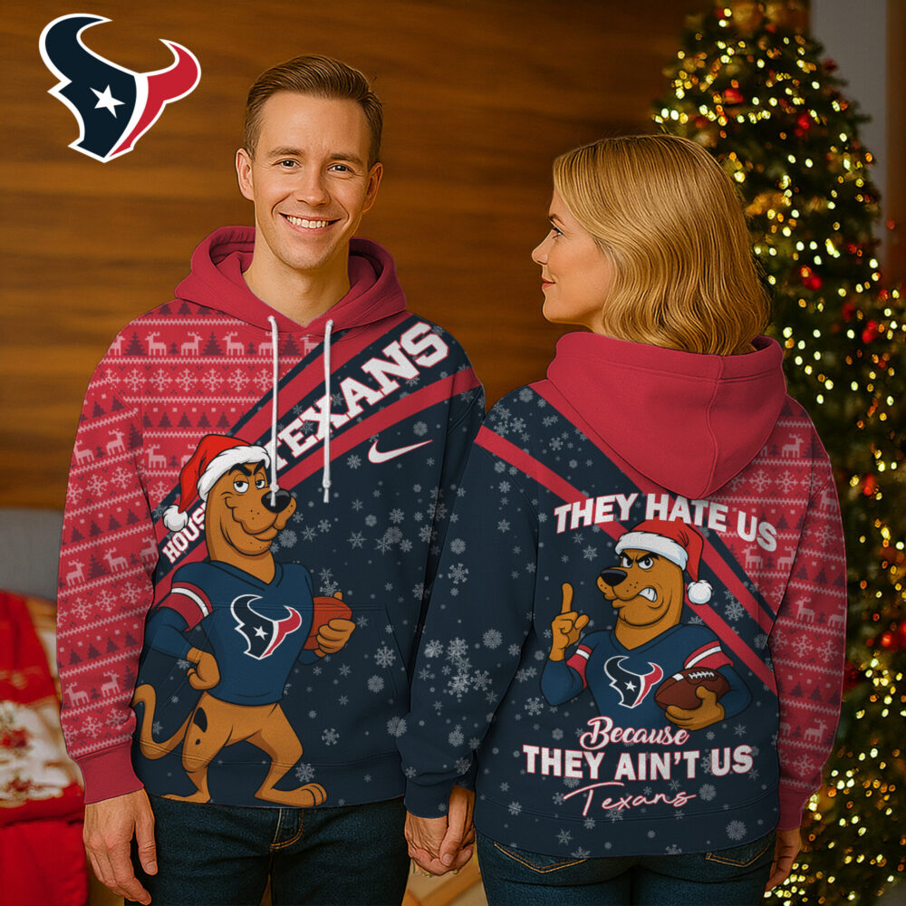 Houston Texans | Premium NFL Funny Christmas Scooby Doo 3D Hoodie