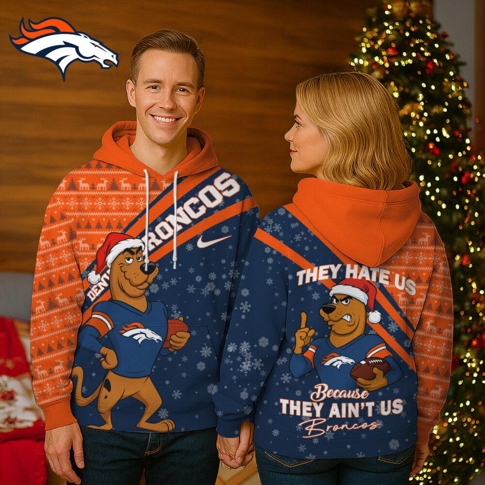 Denver Broncos | Premium NFL Funny Christmas Scooby Doo 3D Hoodie