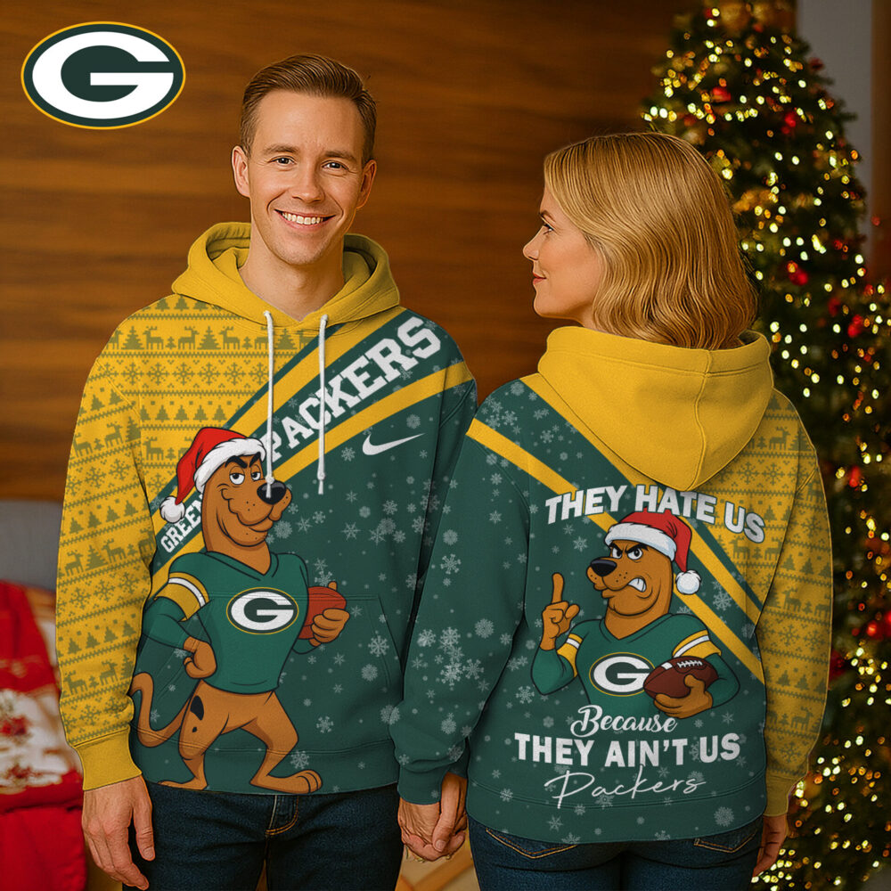 Green Bay Packers | Premium NFL Funny Christmas Scooby Doo 3D Hoodie