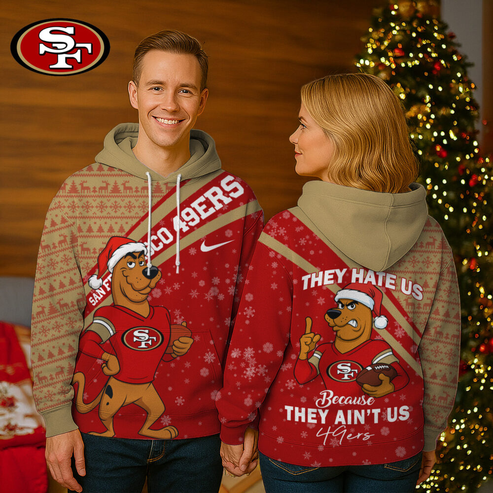 San Francisco 49ers | Premium NFL Funny Christmas Scooby Doo 3D Hoodie