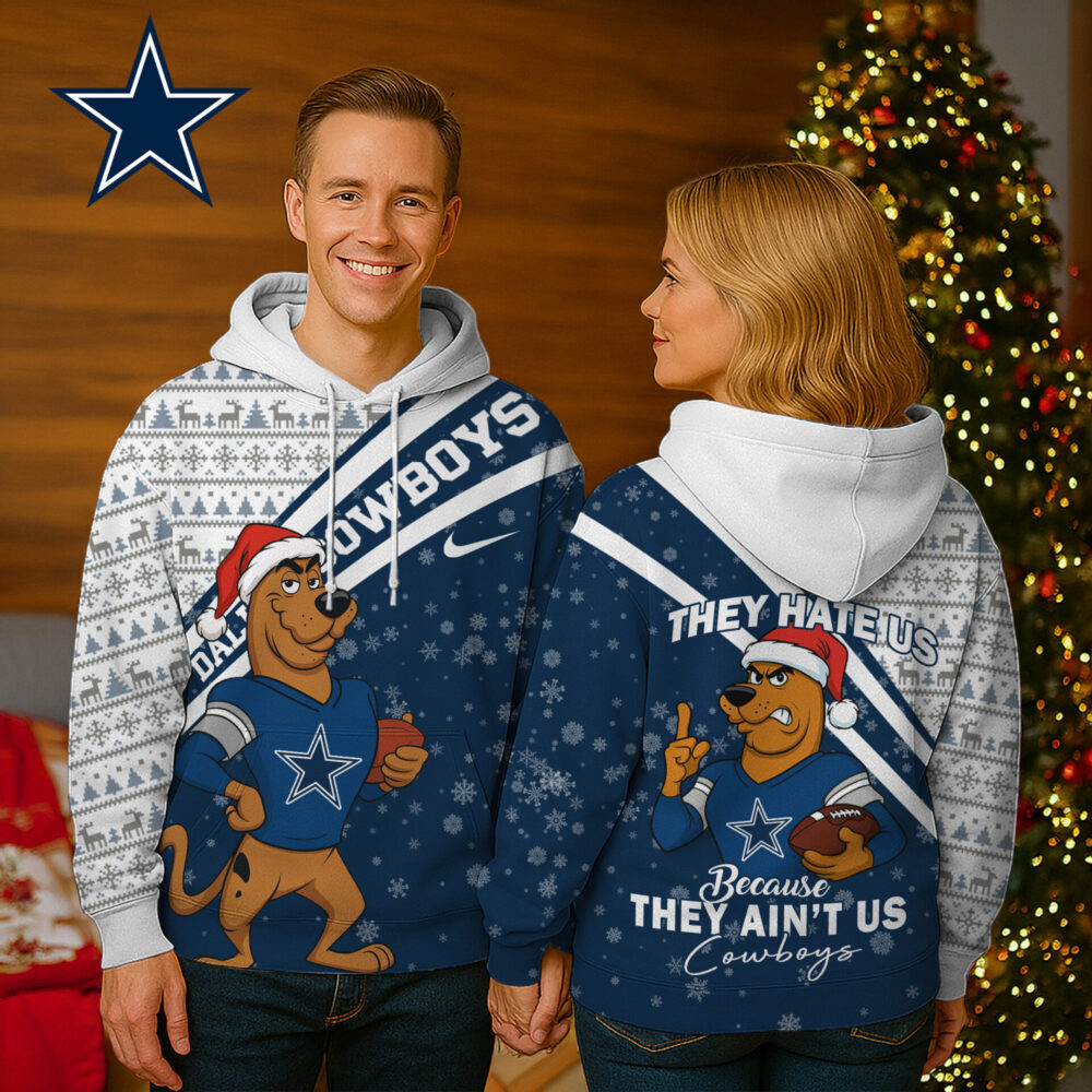 Dallas Cowboys | Premium NFL Funny Christmas Scooby Doo 3D Hoodie