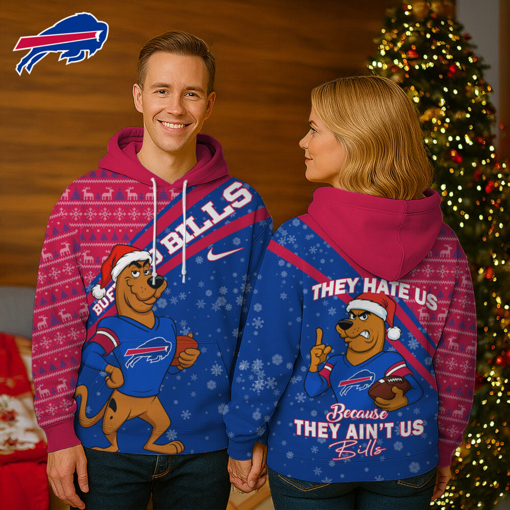 Buffalo Bills | Premium NFL Funny Christmas Scooby Doo 3D Hoodie