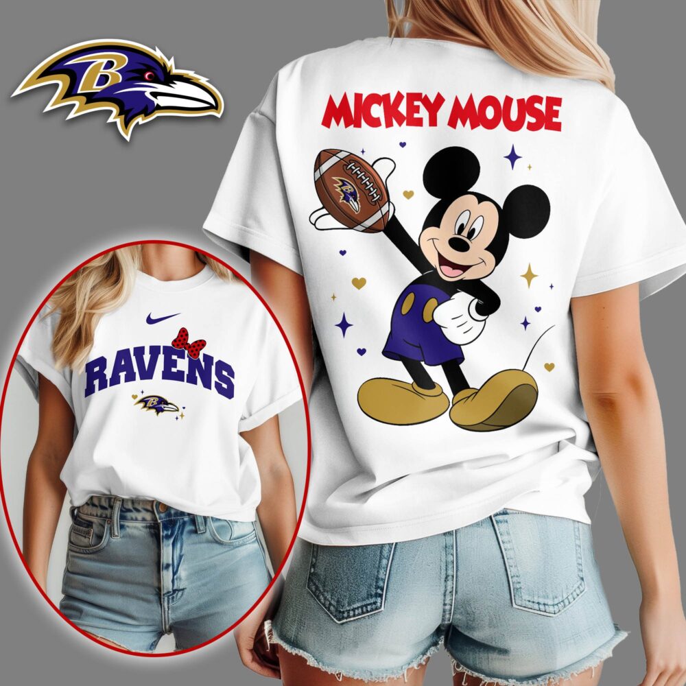 Baltimore Ravens | Premium NFL Mickey Mouse Fan 3D Shirt NY