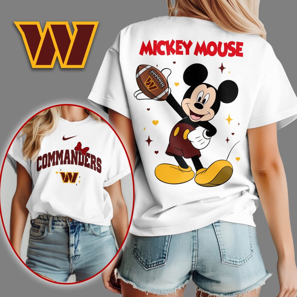 Washington Commanders | Premium NFL Mickey Mouse Fan 3D Shirt NY
