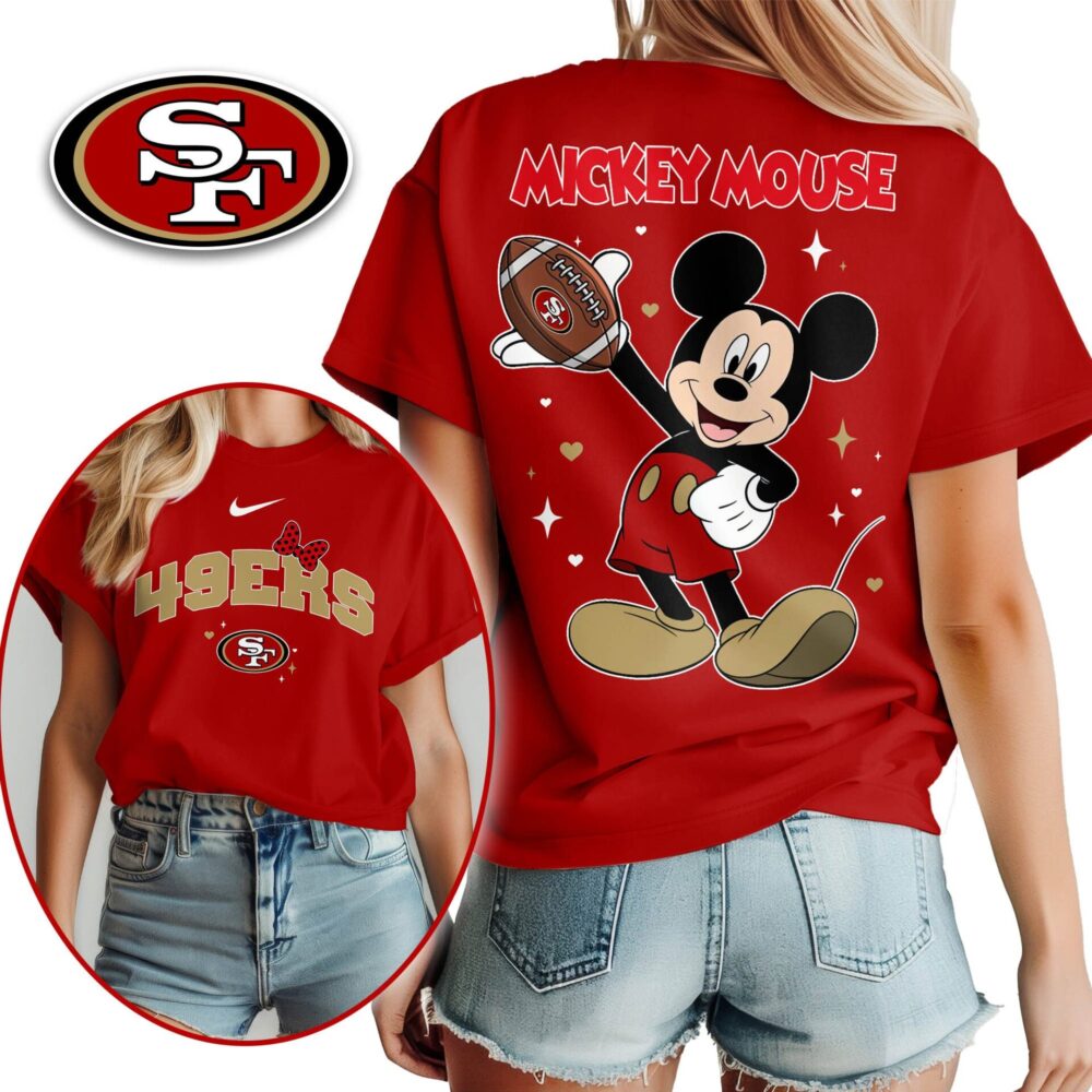 San Francisco 49ers | Premium NFL Mickey Mouse Fan 3D Shirt NY