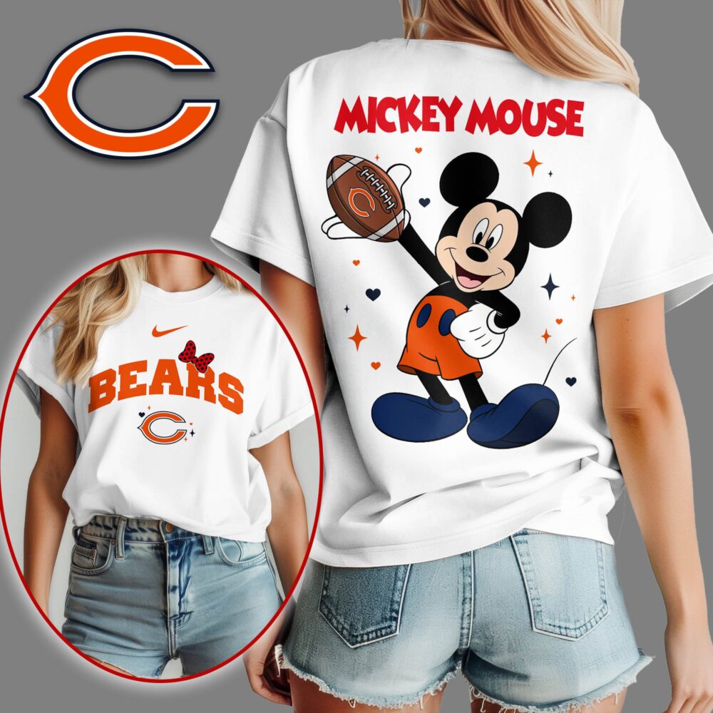 Chicago Bears | Premium NFL Mickey Mouse Fan 3D Shirt NY