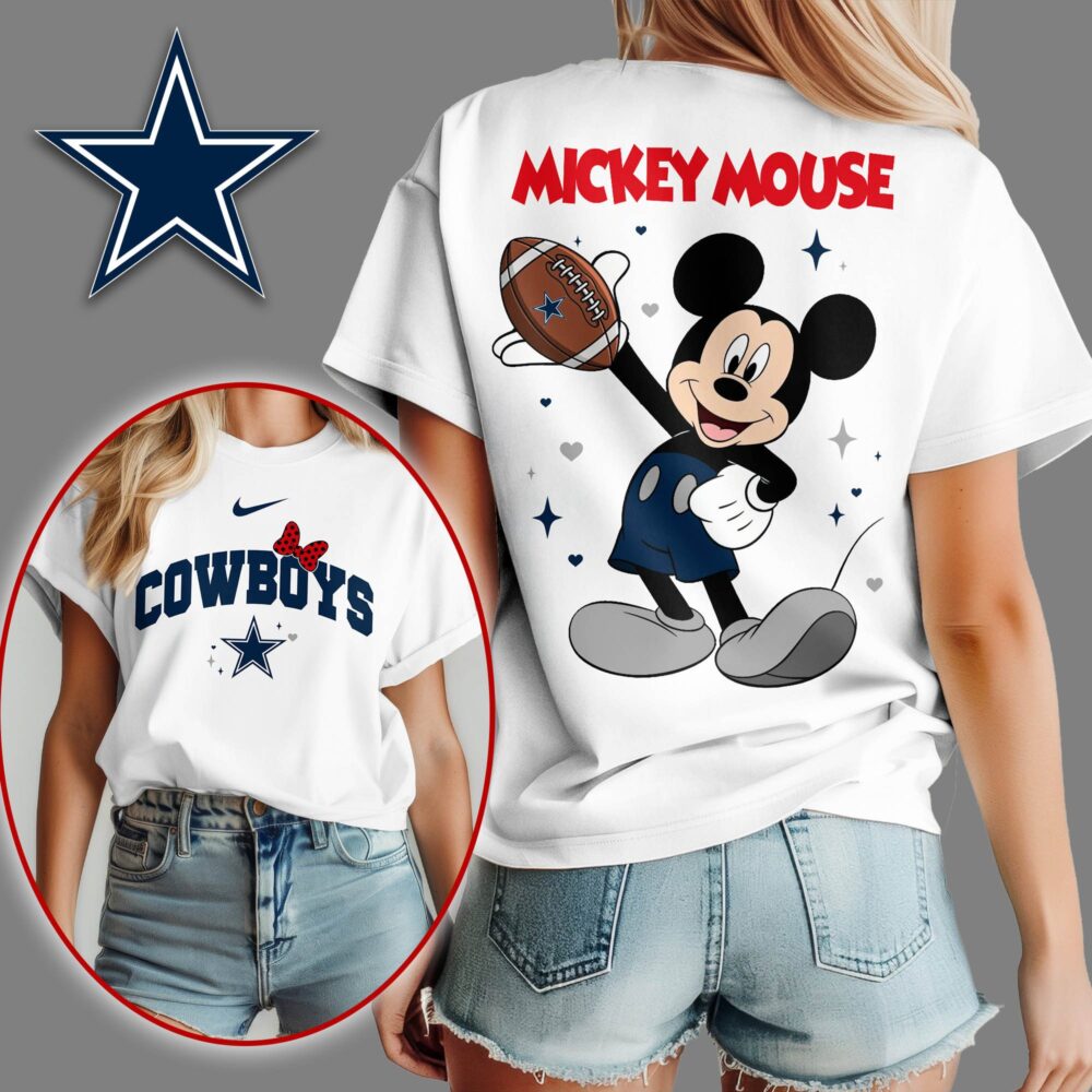 Dallas Cowboys | Premium NFL Mickey Mouse Fan 3D Shirt NY